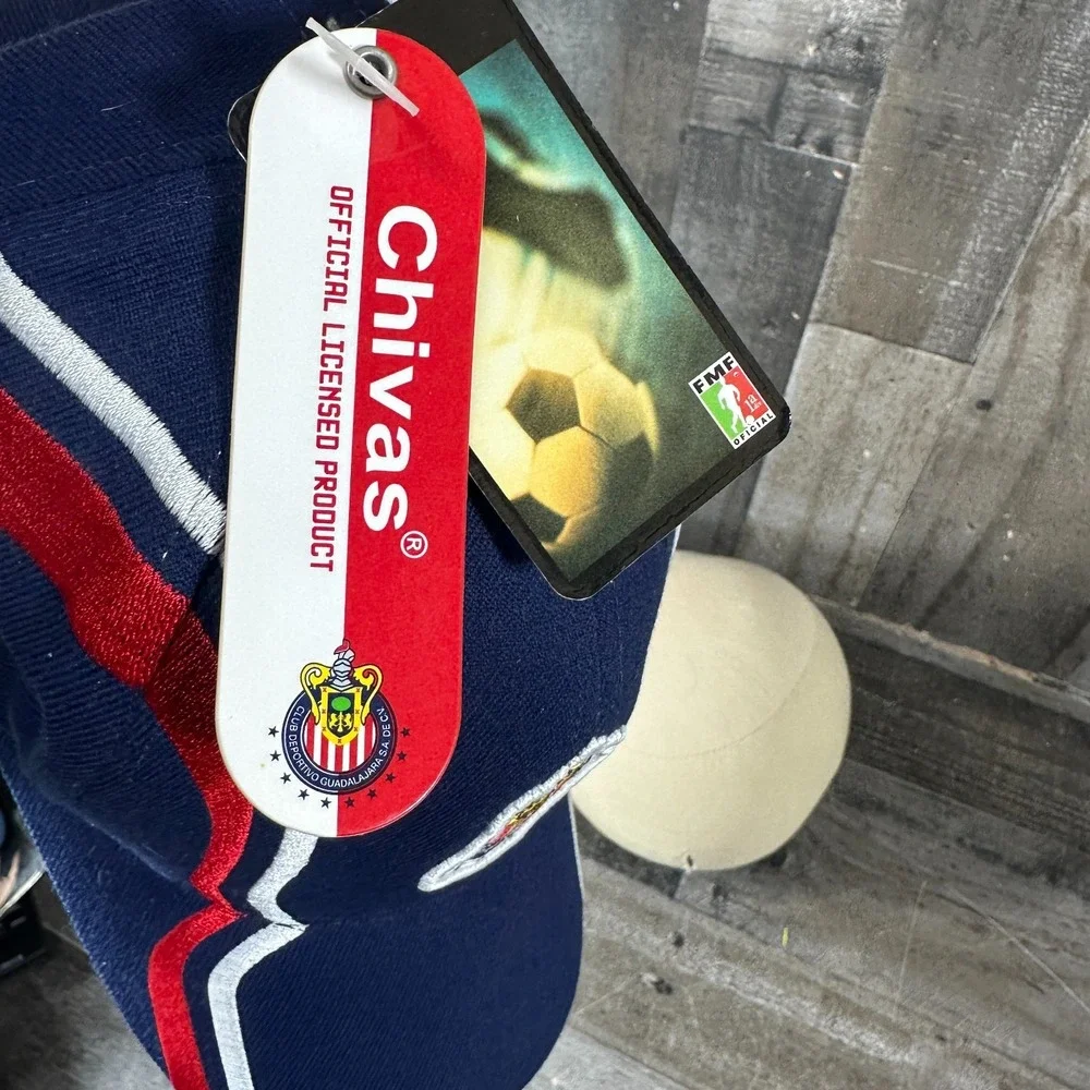 NWT Futbol Chivas De Guadalajara FMF Official Hat Rhinox Adjustable Blue Soccer